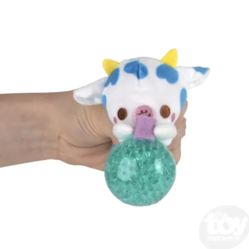 3" Animal Bubble Tea Squeezy Bead Plush Ball