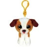 Beanie Boo's - Hugo Brown and White Dog - 5" Clip