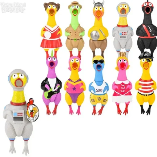 9.5" Big Rubber Chicken