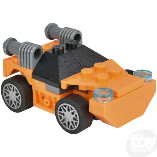 2.75" Building Block Pull Back Race Car in Mystery Egg