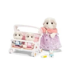 Calico Critters Patty and Paden's Double Stroller Set