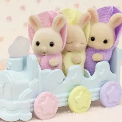 Calico Critters Triplets Baby Bathtime Set
