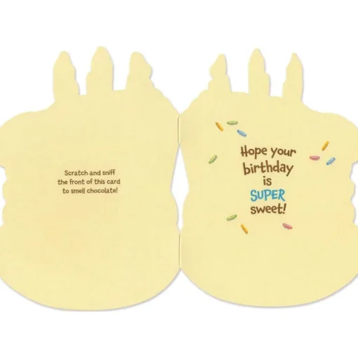 Chocolate Birthday Cake Scratch & Sniff Card