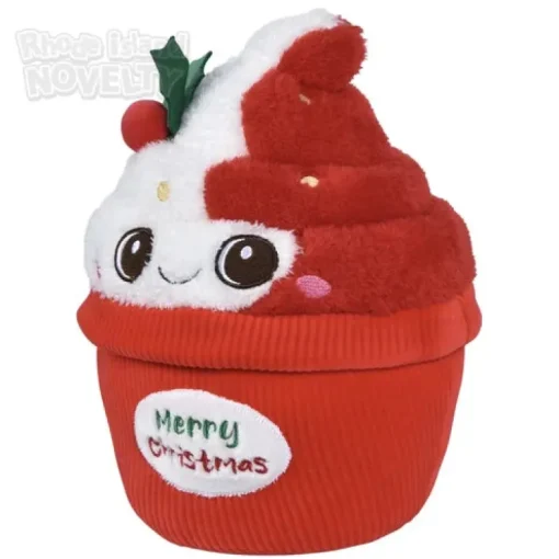 9" Christmas Cupcake Plush