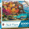 Chuck Pinson Art Gallery - A Beautiful Day at Cinque Terre - 1000 Piece Puzzle