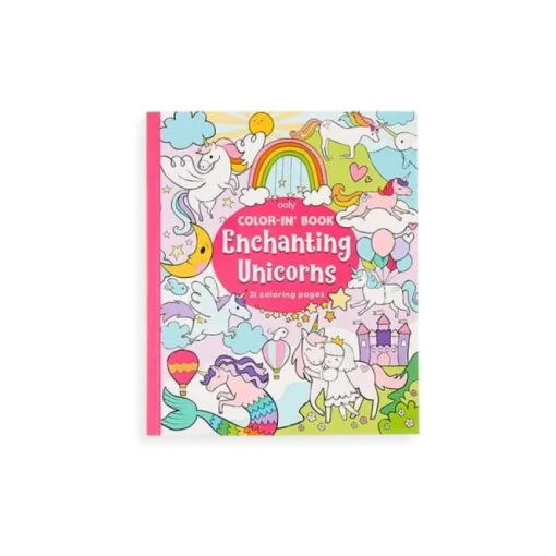 Color In Book - Enchanting Unicorns