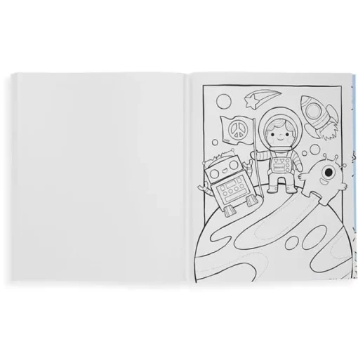 Color In Book - Outer Space Explorers