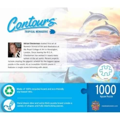 Contours - Tropical Menagerie - 1000 Piece Shaped Puzzle
