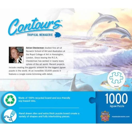 Contours - Tropical Menagerie - 1000 Piece Shaped Puzzle
