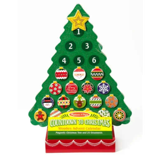 Countdown to Christmas Wooden Seasonal Calendar
