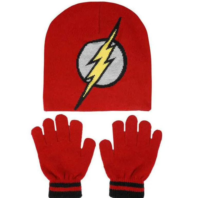 DC Comics: Flash - Youth Beanie & Gloves Combo