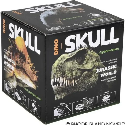 6.5" Dinosaur Skull Excavation Dig Kit Velociraptor