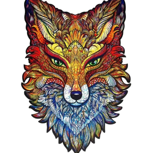 Fiery Fox Wooden Puzzle