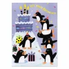 Flocked Penguin Birthday Card
