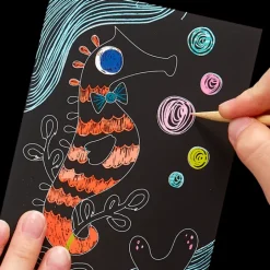 Friendly Fish Scratch and Scribble Mini Scratch Art Kit