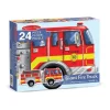 Giant Fire Truck Floor Puzzle - 24 Pieces