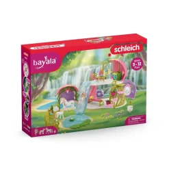 Glittering Flower House with Unicorns, Lake and Stable