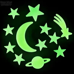 Glow In The Dark Star And Moon Stick-Ons