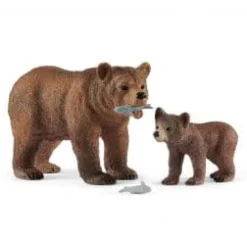 Grizzly Bear Mother with Cub