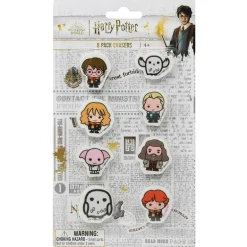 Harry Potter 8 Pack Eraser on blister card