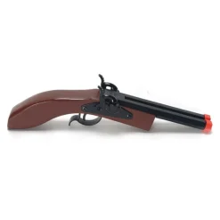 Hex Double Barrel Wooden Pistol 10" Long