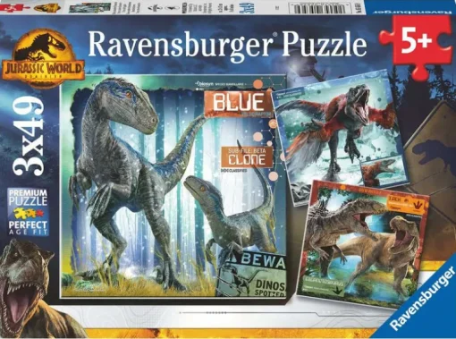 Jurassic World: Dominion 3 x 49 pc Puzzles