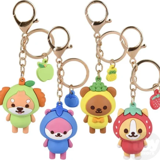 2" Kawaii Fruit Animal Clip Ons