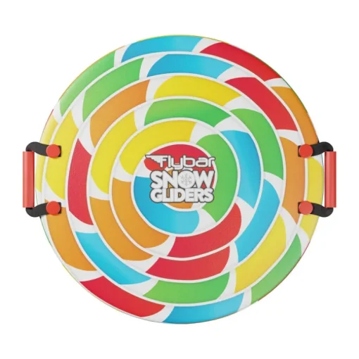 Kids 26" Foam Disc Snow Sled with Slick Bottom & PE Core Build