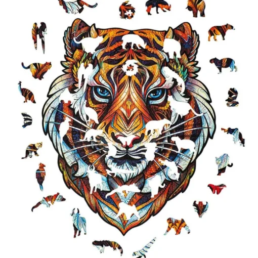 Lovely Tiger Wooden Puzzle