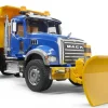 MACK Granite Dump Truck with Snow Plow Blade