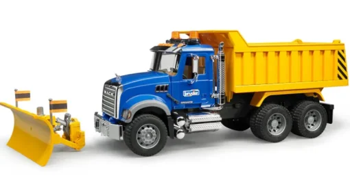 MACK Granite Dump Truck with Snow Plow Blade