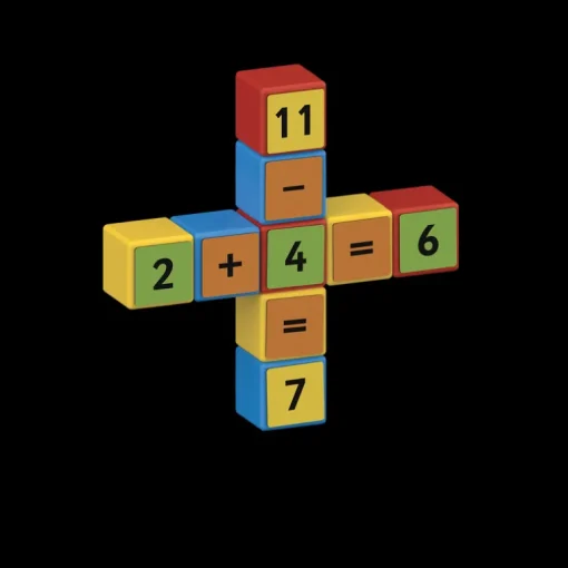Magicube Math Building Recycled 55 Pieces