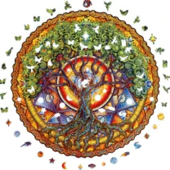 Mandala - Tree of Life Wooden Jigsaw Puzzle