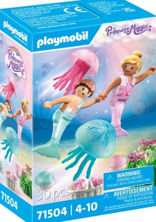 Mermaid Children with Jellyfish