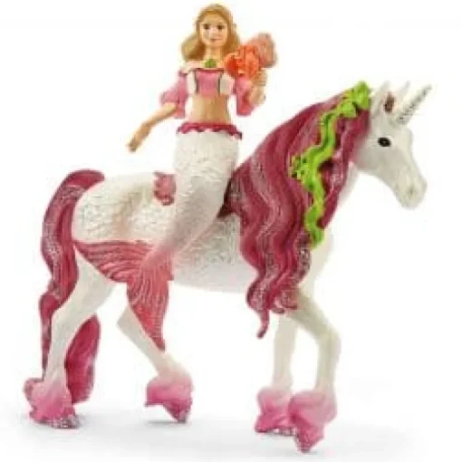 Mermaid Feya Riding Underwater Unicorn