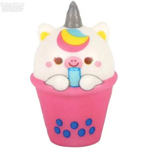 2" Micro Squish Animal Bubble Tea