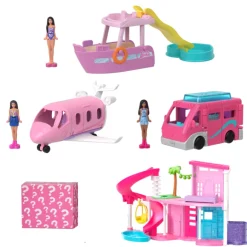 Mini Barbieland - Dreamhouse & 3-Vehicle Playset
