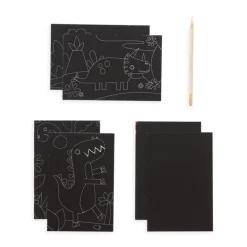 Mini Kit Scratch and Scribble Scratch Art Kit - Dino Days