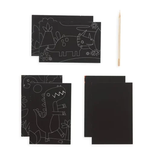 Mini Kit Scratch and Scribble Scratch Art Kit - Dino Days