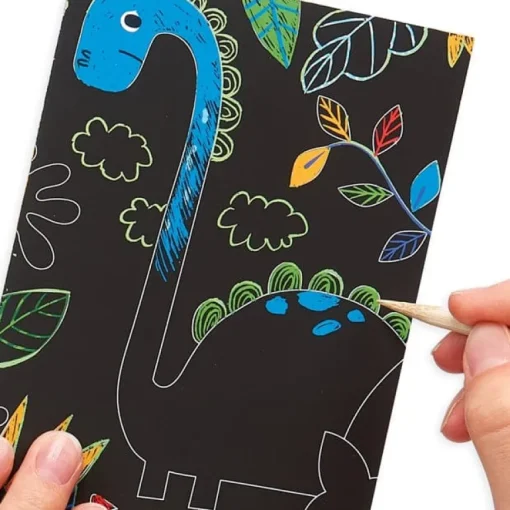 Mini Kit Scratch and Scribble Scratch Art Kit - Dino Days