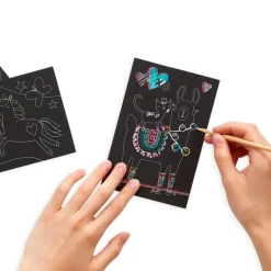 Mini Kit Scratch and Scribble Scratch Art Kit - Funtastic Friends