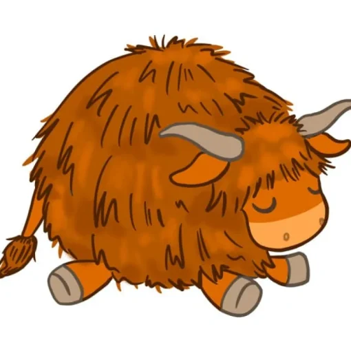 Mini Squishables - 7" Highland Cow