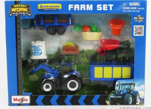 1:64 3" Mini Work Machines Tractors & Farm Gift Set