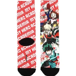My Hero Academia - Sublimated Print 3 Pair Youth Crew Socks