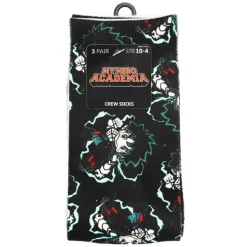 My Hero Academia - Sublimated Print 3 Pair Youth Crew Socks