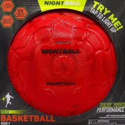 Nightball Glow in the Dark Light Up Basketball Red