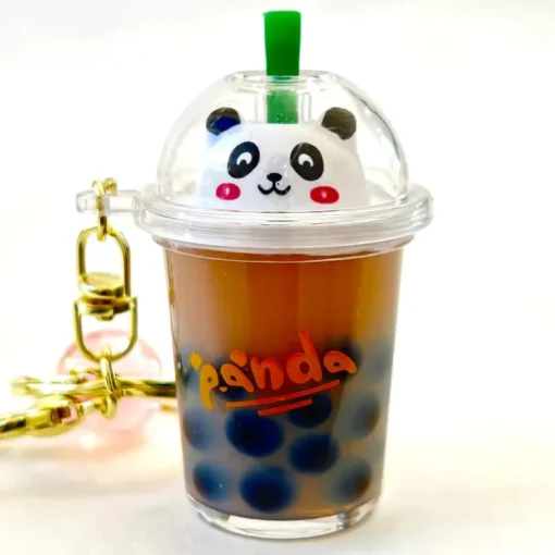 Panda Boba Tea Floaty Key Charm