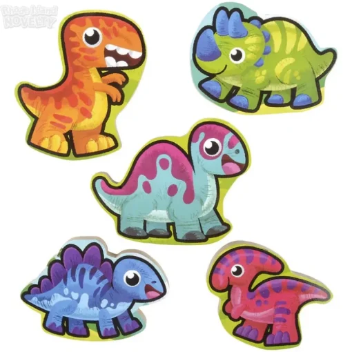 6 Piece Chunky Dinosaur Theme Wooden Puzzle