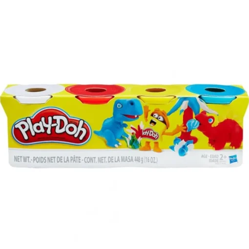 Play-Doh 4 oz. 4 Pack of Cans - Assorted Colors