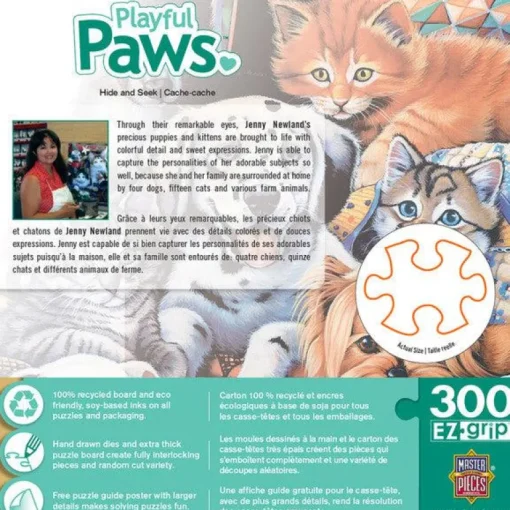Playful Paws - Hide and Seek - 300 Piece EzGrip Puzzle